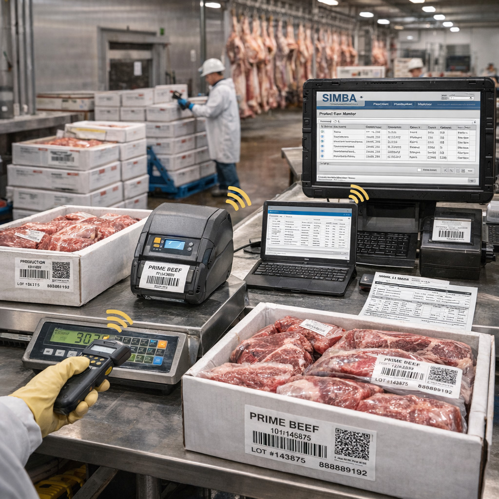 Tracking meat shipments with SIMBA software